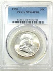 1950 Franklin Half Dollar PCGS MS64FBL Frosty White PQ New Holder #M329J