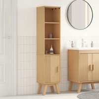 Badezimmerschrank Mit Regal Olden Braun 35 X 30 X 159 Cm Badezimmerschrank Regal