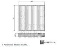 Blue Print ADBP250156 Filter, Innenraumluft