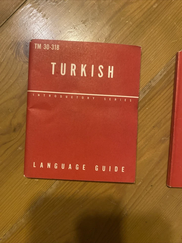 Lot Of 2 Turkish Phrase Book 1944 War Department TM 30-618 Language Guide 1951 - Image 3 of 4