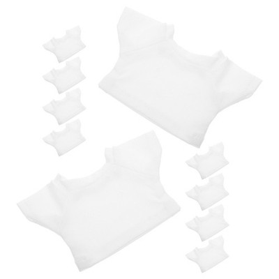 10pcs Bear Costume for Stuffed Dolls 23cm - Compact Reusable T-Shirt Bear
