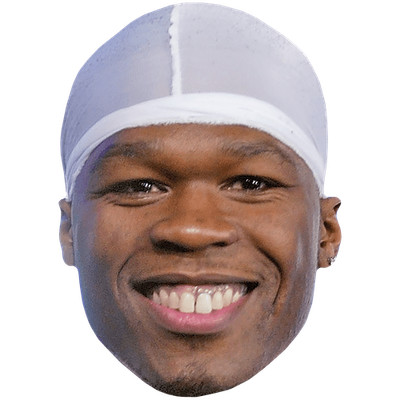 Curtis Jackson (Lächeln) Großer Kopf. Größer als das Leben Maske.