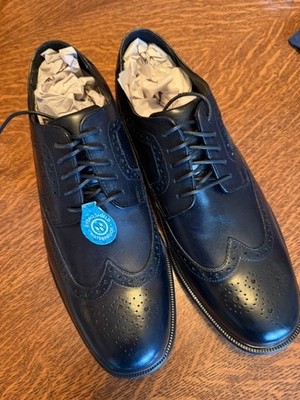 Rockport V80703 Essential DetailsII Mens Wingtip Black Shoes US Size 10.5 XW New