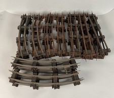 Vntage American Flyer Train Track Lot  S Gauge  Distressed  Curved  Straight
