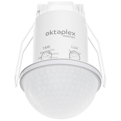Oktaplex Kim 360 Grad Einbau Bewegungsmelder Außen IP54 PIRSensor 10m Reichwe...
