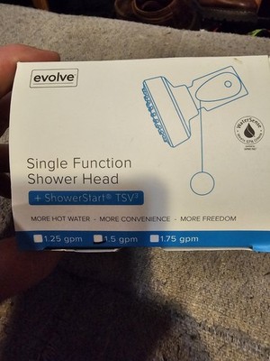 evolve Single Function Showerhead + Shower Start TSV3 (EV3014-CP150-SB) NEW