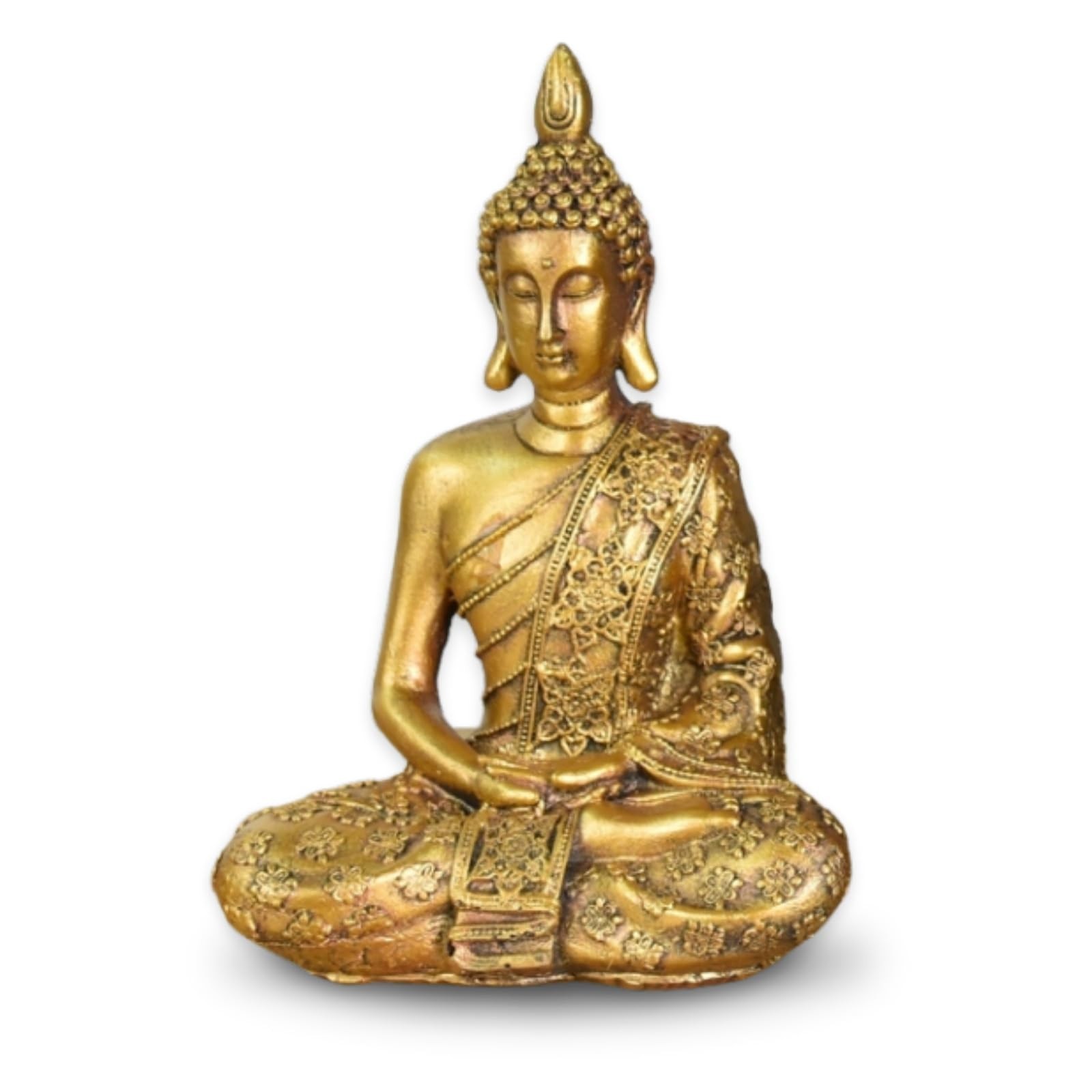 Zen Light SB6 Statua Buddha Sanci, oro, 18cm Altezza (J6n)