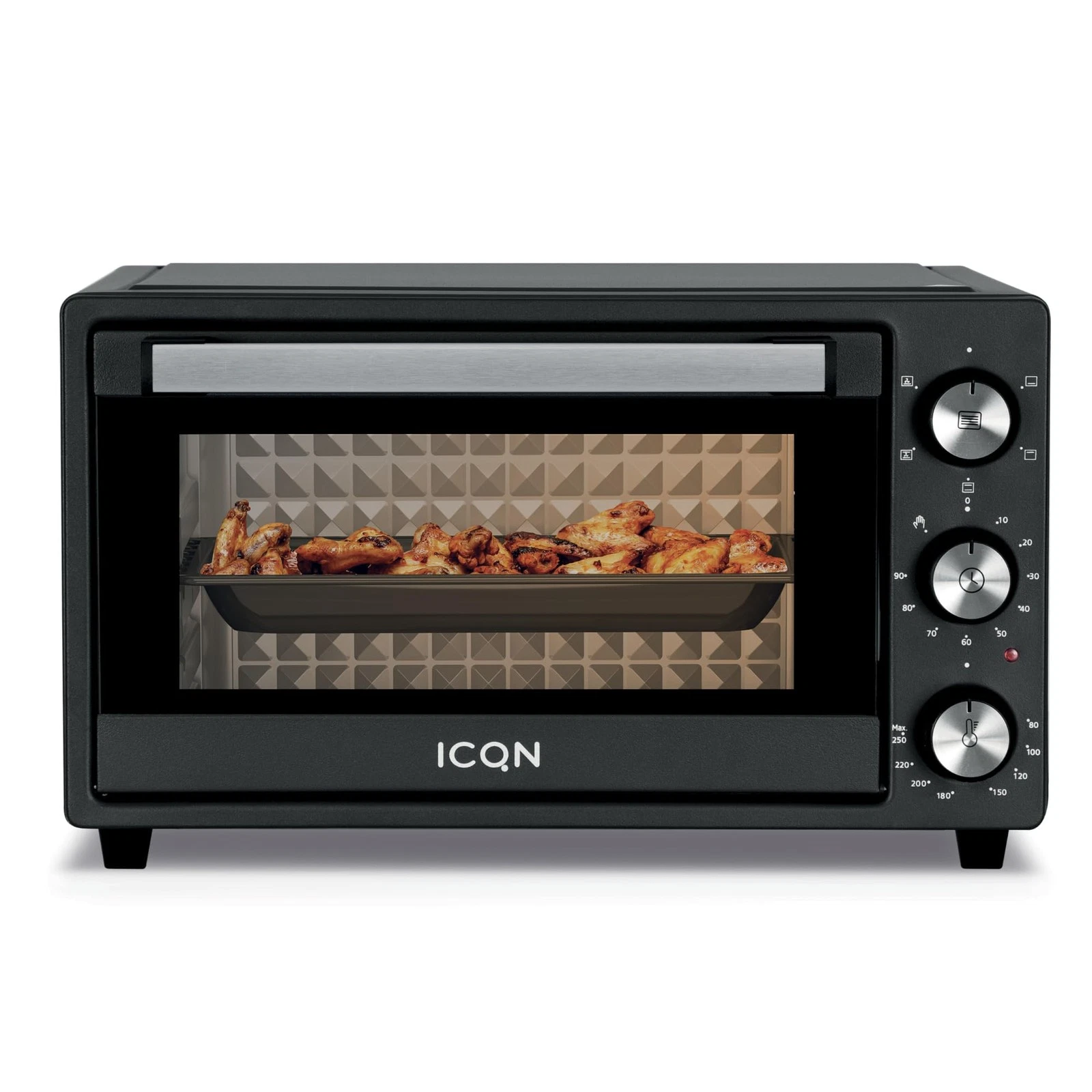 Mini Oven 20L, Pizza Oven, Top/Bottom Heat with Convection Function, 5GrillFu...