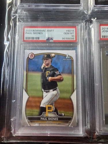 2023 Bowman Draft Paul Skenes 1st Bowman PSA 10 Pirates BD14