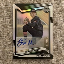 2022 Elite Extra Edition Prime Numbers Signatures 112/185 Jake Madden Auto