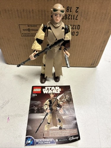 REY Star Wars LEGO Buildable Action Figure #75113 with Instruction Manual