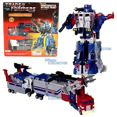 Transformers G1 Commemorative Powermaster Optimus Prime & Apex Armor Hasbro 2003