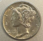 1942-D Mercury Dime VF Circulated - Strong Details Silver Coin)