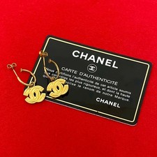 Chanel Coco Mark Earrings Women Gold One Size 668882