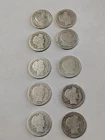 Barber Dimes-Mixed Date/Mints 90% Silver Mixed Grades-Lot of 10 See photos #1