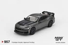 MINI GT 1:64 Mustang Dark Horse 2024 Carbonized Gray Model Car
