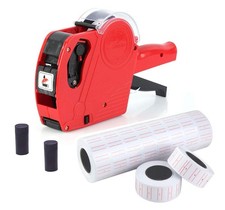 JZK 8 Cifre prezzatrice etichettatrice manuale con 10 rotoli etichette (5000 pz)