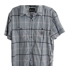 Carhartt Rugged Flex Plaid Shirt XL Relaxed Fit Men's Button Down