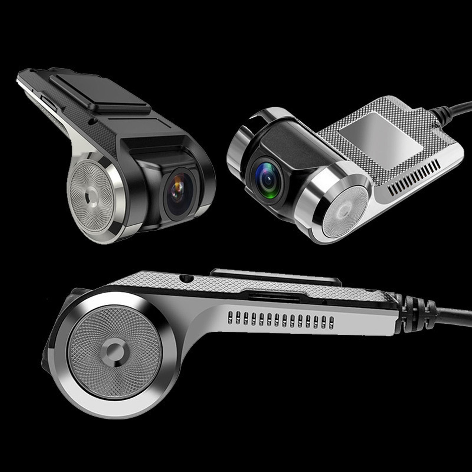 Dual Dash Cam With 1080P Resolution And Wide Angle Lens For System New