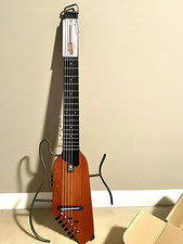 Donner HUSH I Headless Acoustic Electric Guitar Portable With Gig Bag Headphone