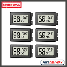 6 Pack Mini Hygrometer Indoor Humidity Meter, Small Digital Thermometer Humidity