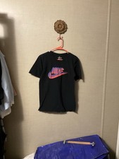 Nike The Nike Tee Athletic Cut Womens Sz Small Black Logo Tee Short Sleeve
