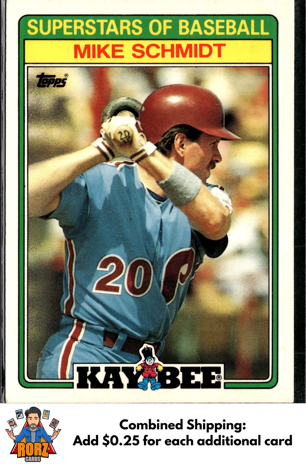 1988 Topps Kay-Bee Superstars of Baseball #27 Mike Schmidt Philadelphia Phillies