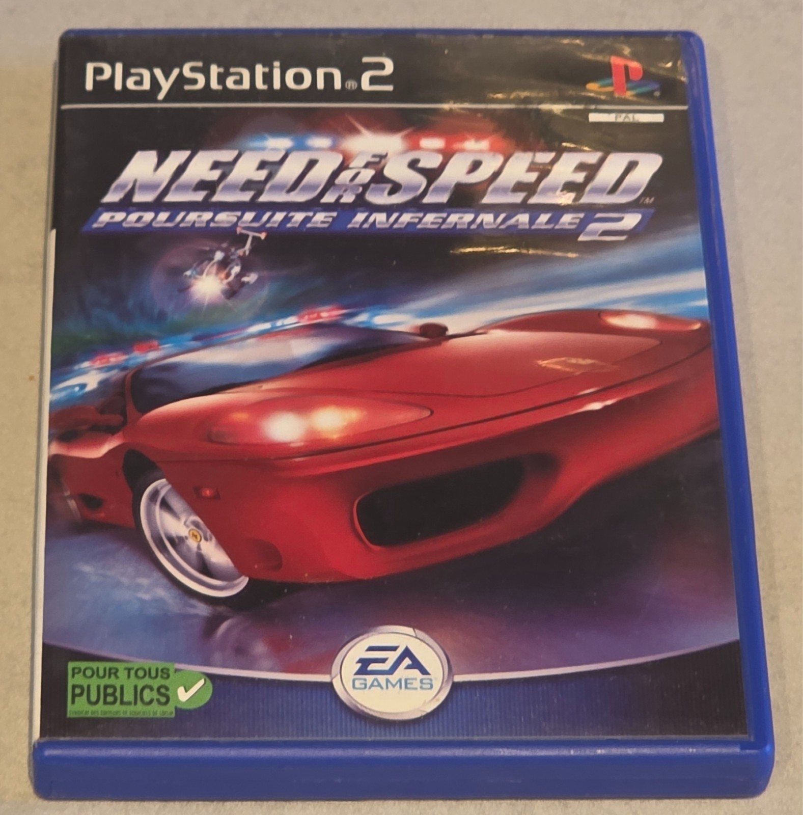 NEED FOR SPEED POURSUITE INFERNALE 2 SONY PS2 PLAYSTATION 2