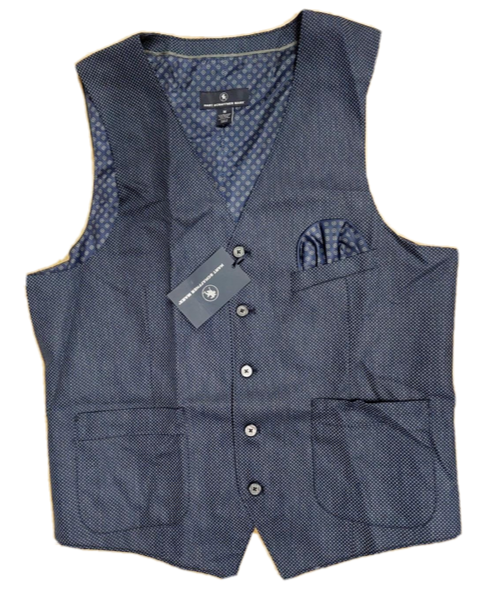 125 HART SCHAFFNER MARX MEN'S Dots Suit VEST Navy, size M | eBay