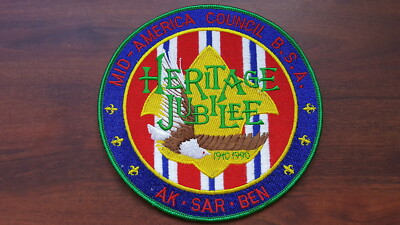 BSA, 1990 Heritage Jubilee Jacket Patch, Mid-America Council