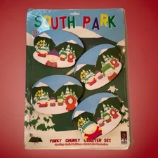 Vintage 1998 South Park Coaster Set Cartman Kenny Kyle Stan NEW Sealed