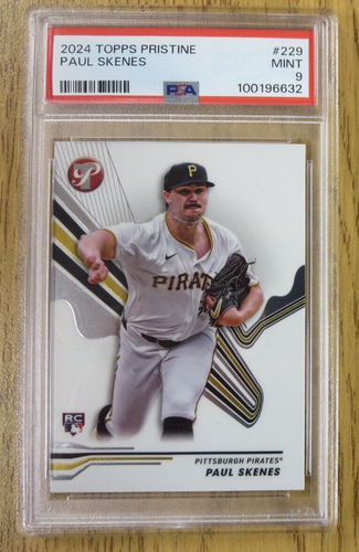 2024 Topps Pristine Paul Skenes Pittsburgh Pirates RC ROOKIE PSA 9 WD