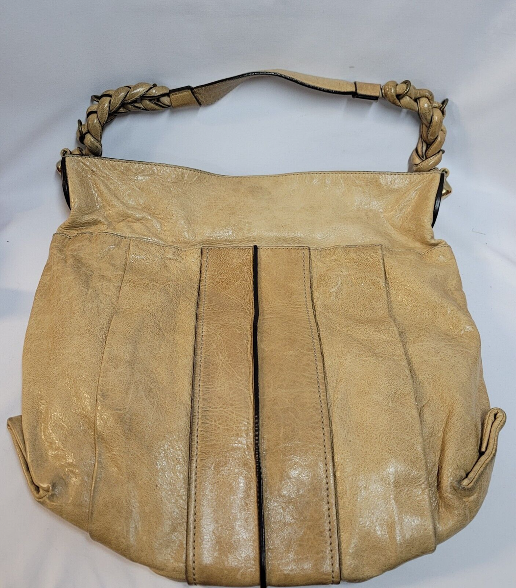 Chloe TAN / BEIGE Leather Braided Strap 