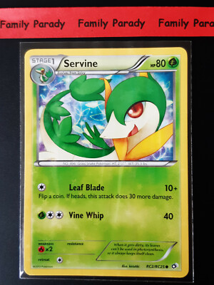 Servine 80hp RC2/RC25 Pokemon Karte Legendary Treasures Neu