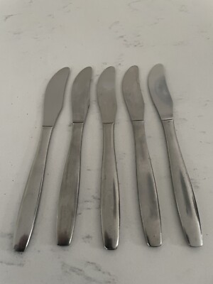 5 x MCM Moderna Boston Edelstahl Tafelmesser 20,8 cm Besteck Elkington