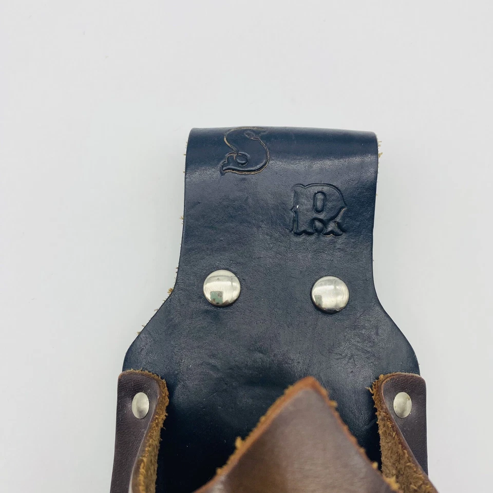 Beer Belt Leather Waist Bottle Holder Usa Handmade Horse "SR" initials - Image 2 of 4