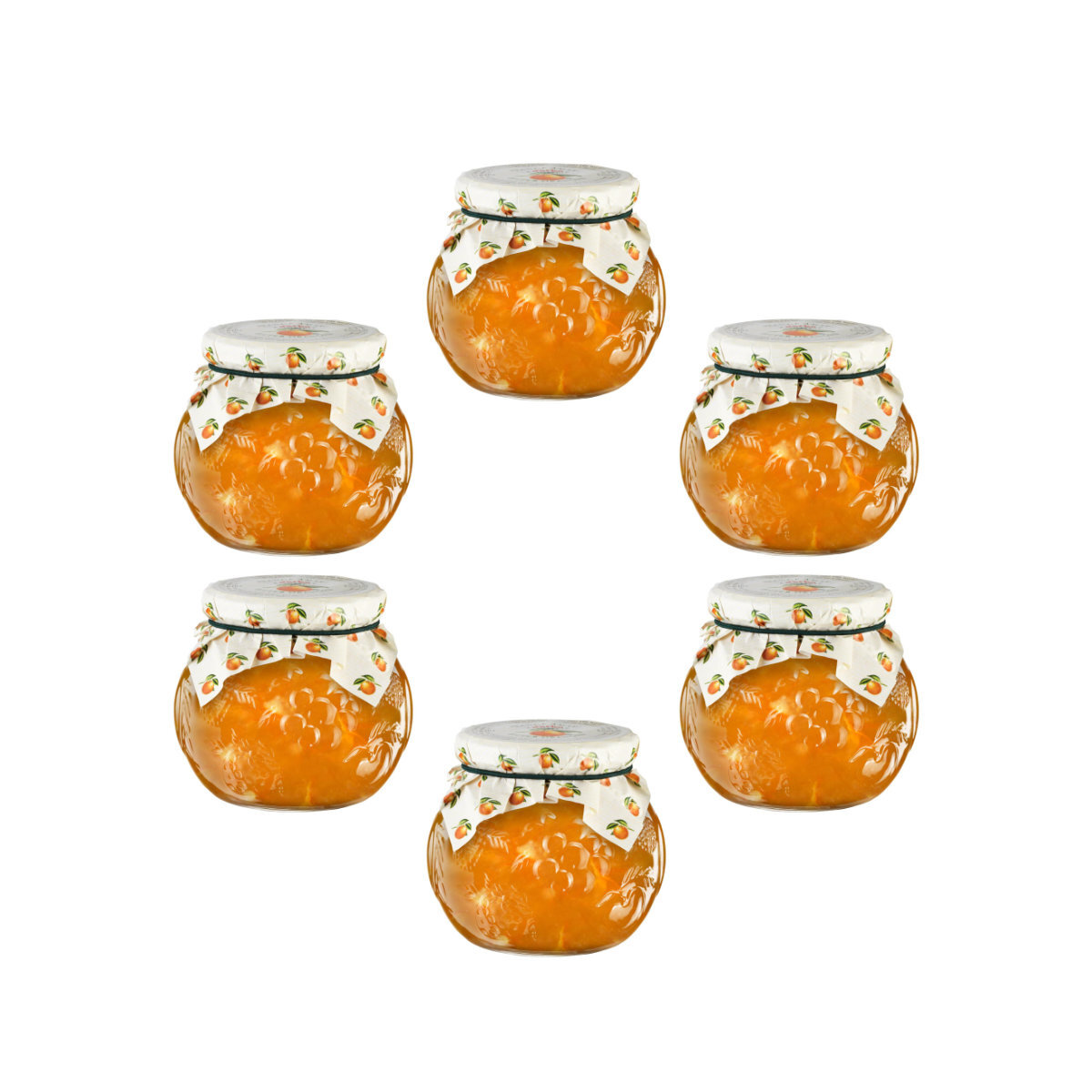 Mermelada De Naranja Darbo Natural En Tarro Decorativo 6 Piezas 640G