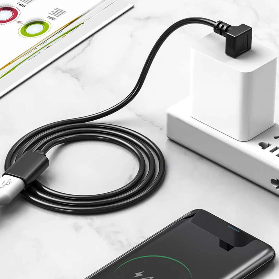 USB 3.0 Extension Cable Lead USB A Male to Female 90 Degree Data Sync Cable Lead - Image 3 of 4