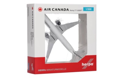 New! Herpa 537636 Air Canada Boeing 777-300ER, reg. C-FIVX - 1:500