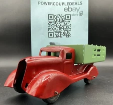 Marx Wyandotte Pressed Steel Stake Truck 10" Long Repainted Needs Grill #1