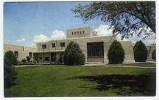 Albuquerque NM University of New Mexico Library 1950 Postcard