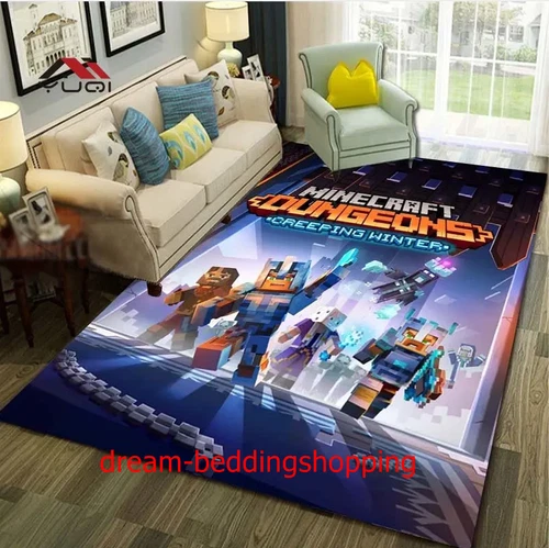 Dormitorio Salón Alfombras Antideslizantes Suelo Alfombras Niños Minecraft - Imagen 4 de 34