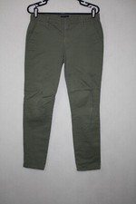Tommy Hilfiger Sz 4 32x29 Women's Olive Green Chino Ankle Pants Stretch