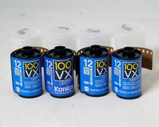 Konica 100 VX Super 100 100asa 12exp 35mm Film NEW Expired 4x Rolls