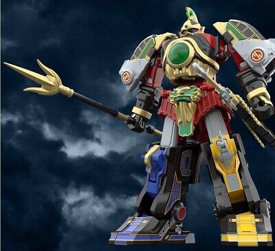 Bandai Power Rangers Legacy Thunder Megazord Figure open box lDamaged Box