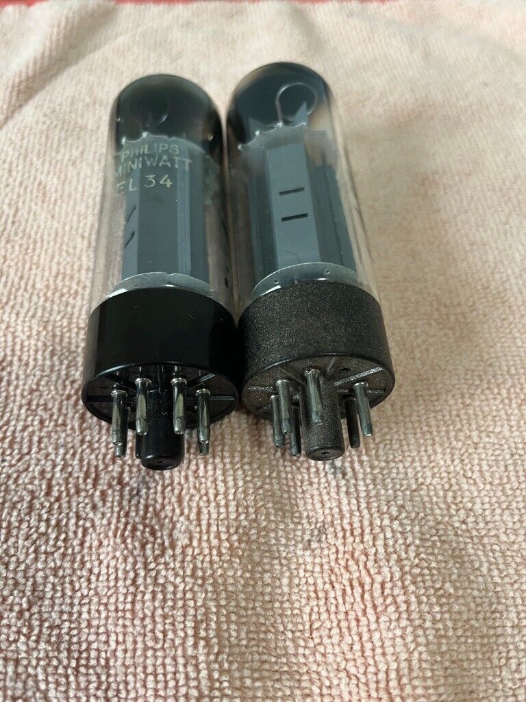 Mullard EL34 XF2, OO getter, matched pair- tested | eBay Mullard EL34 XF2, OO getter, matched pair- tested | eBay