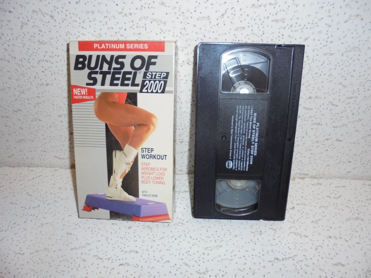 Buns of Steel Step 2000 Workout VHS Video Out Of Print Tamilee Webb HOTT