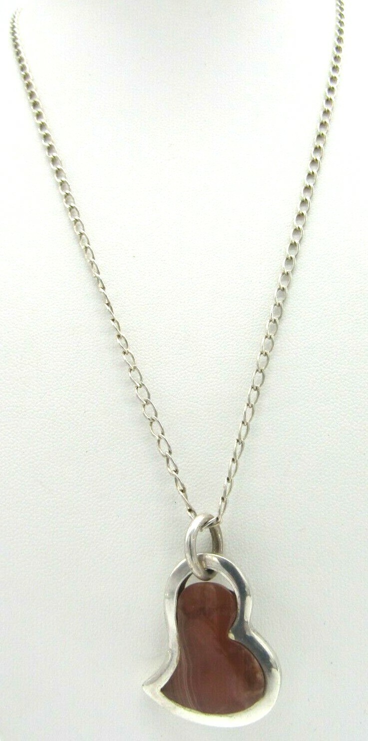Designer Signed 950 Sterling Silver Agate Droopy … - image 1
