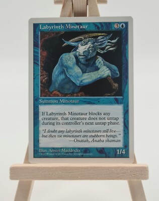 Labyrinth Minotaur Fifth Edition (5ED) Magic Karte MTG (Labyrinthminotaurus)