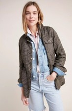 Nwt Marrakech Belted Camo Jacket Size Small Olive Green Anthropologie